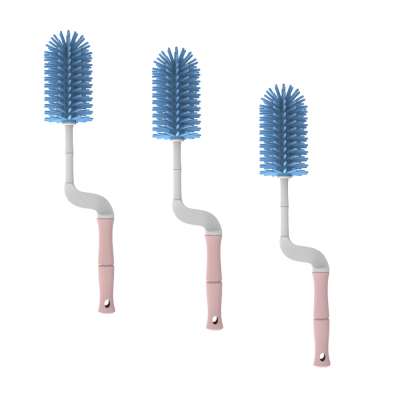 Washing Tools Bpa Free Baby Nipple Brush Silicone Brush For Baby Feeding Bottle Cleaning Brush